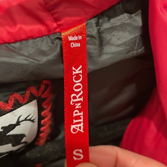 DENALI BOMBER JACKET Red Size Small - Picture 3 of 5